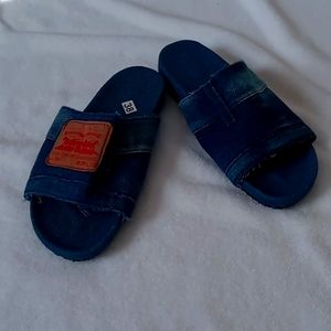 Denim Slide On Size 38 New Without Box